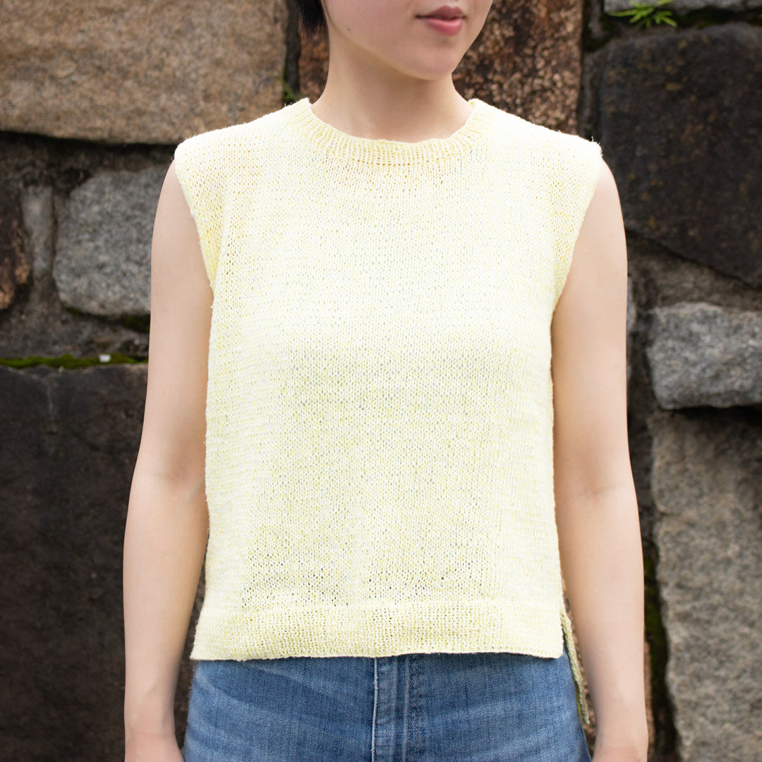 【パターン】Gardenia Sleeveless Knit designed by 気分屋にっしぃ（ガーデニア・スリーブレスニット）【PDF】【解説動画付き】