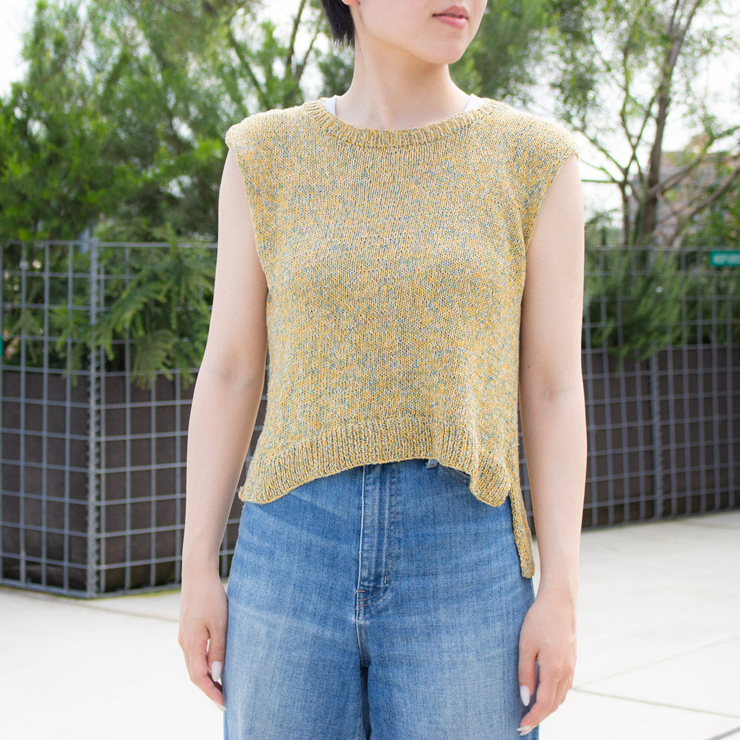 【パターン】Gardenia Sleeveless Knit designed by 気分屋にっしぃ（ガーデニア・スリーブレスニット）【PDF】【解説動画付き】