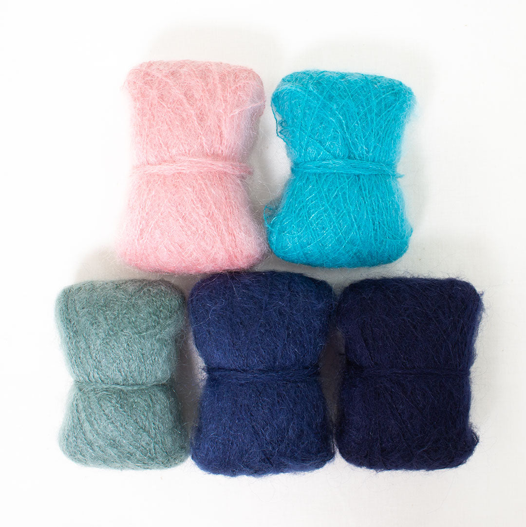 Jewel Soda (Twin Peak Beanie Knitting, Held-Together Yarn Set)