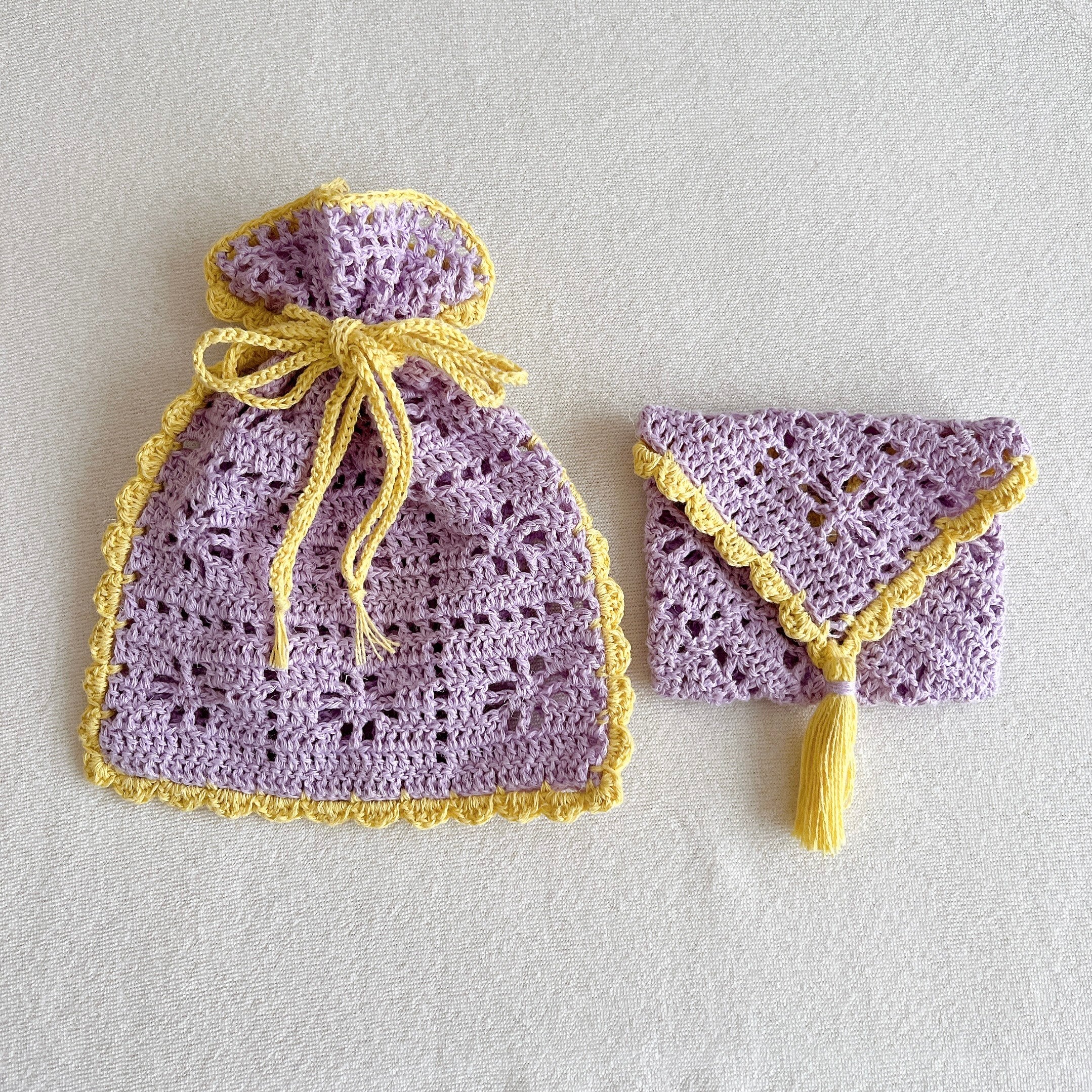 【パターン】 Daisy Pouch & Card Case【PDF】【解説動画付き】