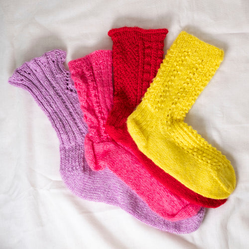 WISH WOOLで編むソックスパターンセット