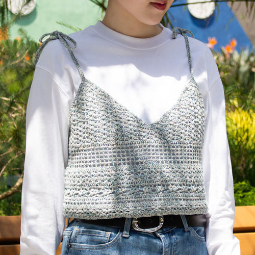 ワシシルクで編む、Annabelle Bustier designed by 気分屋にっしぃセット（ビスチェ）
