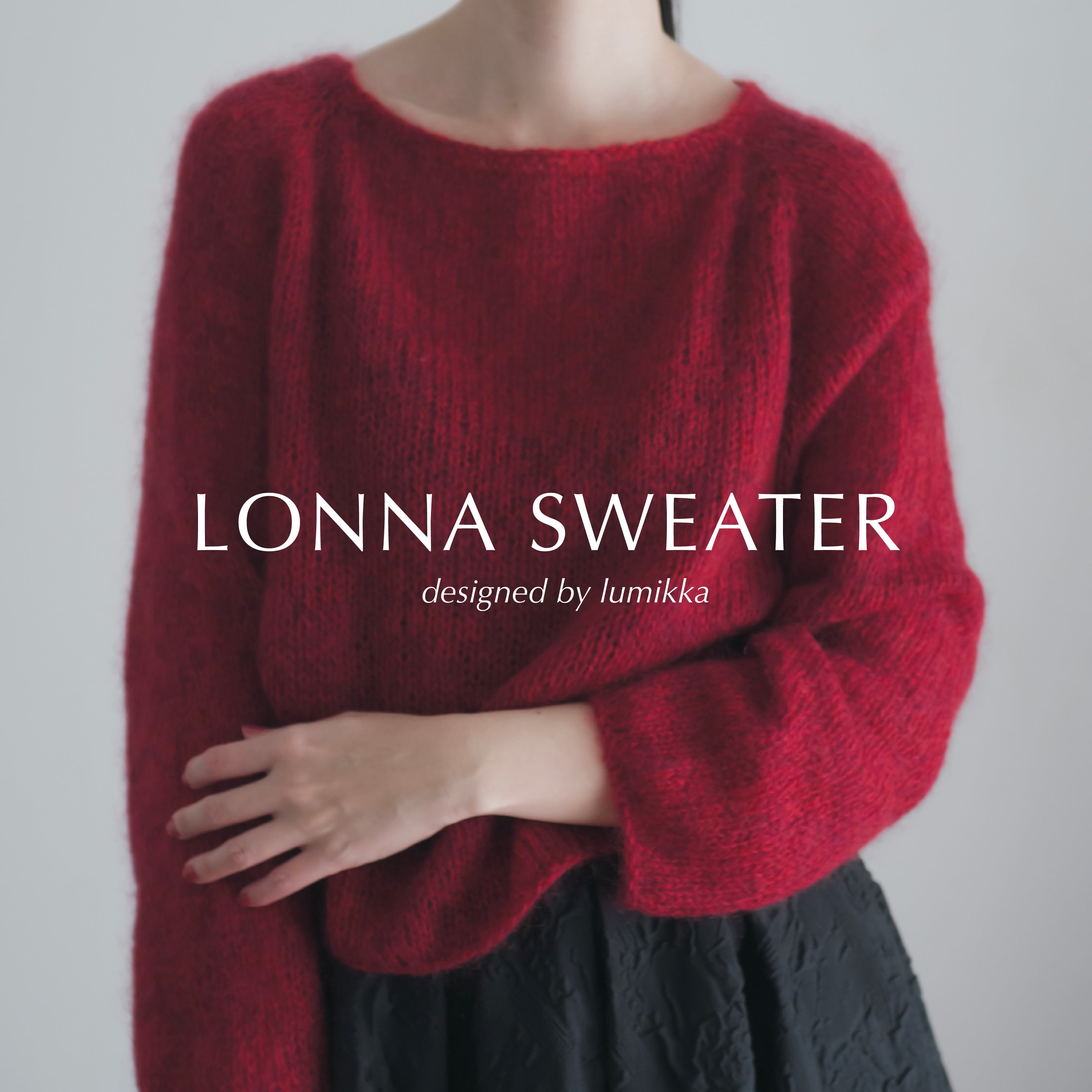 【文章パターン】LONNA SWEATER designed by lumikka（ロンナセーター）【PDF】